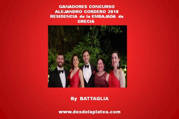 CONCIERTOS EN LAS EMBAJADAS: GANADORES DEL CONCURSO ALEJANDRO CORDERO 2018 en la RESIDENCIA de la EMBAJADA de GRECIA
