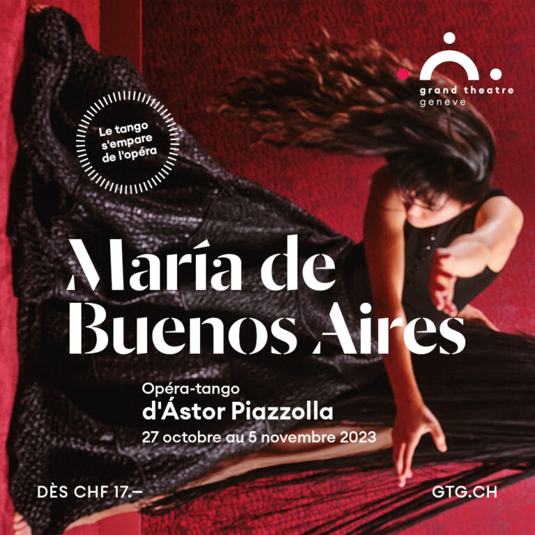 MARÍA DE BUENOS AIRES, Piazzolla, nueva producción del Grand Theatre de Geneve