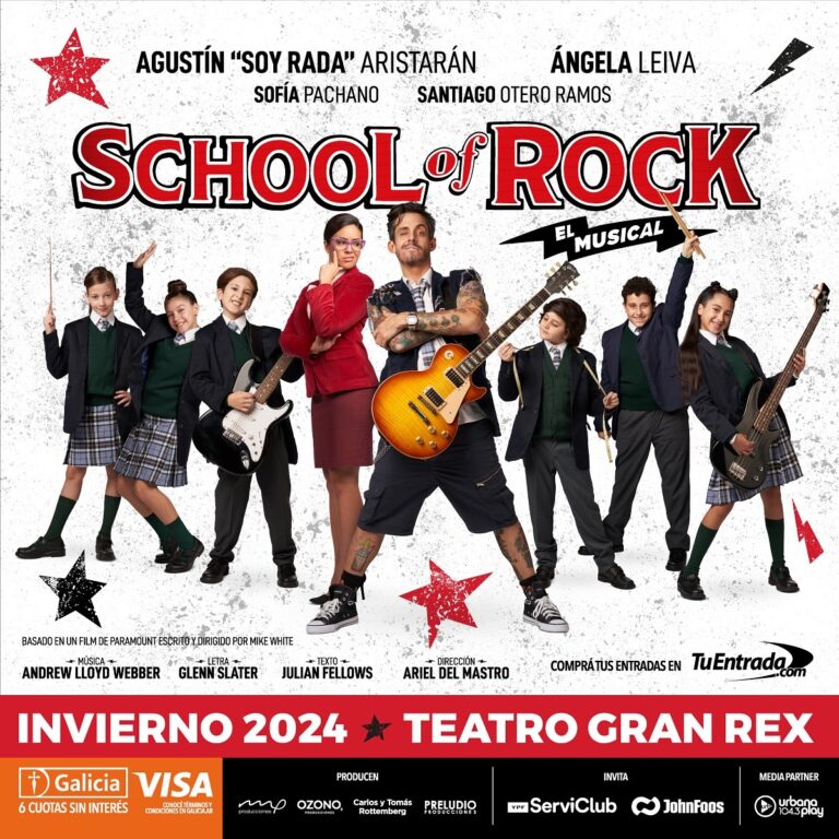 School of Rock en Buenos Aires: Niños Rockeros y Lloyd Webber se Apoderan del Gran Rex