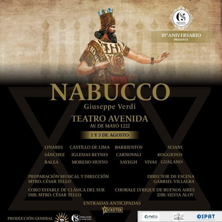 Un «Nabucco» de Altura para Celebrar a Clásica del Sur y al Mtro. César Tello